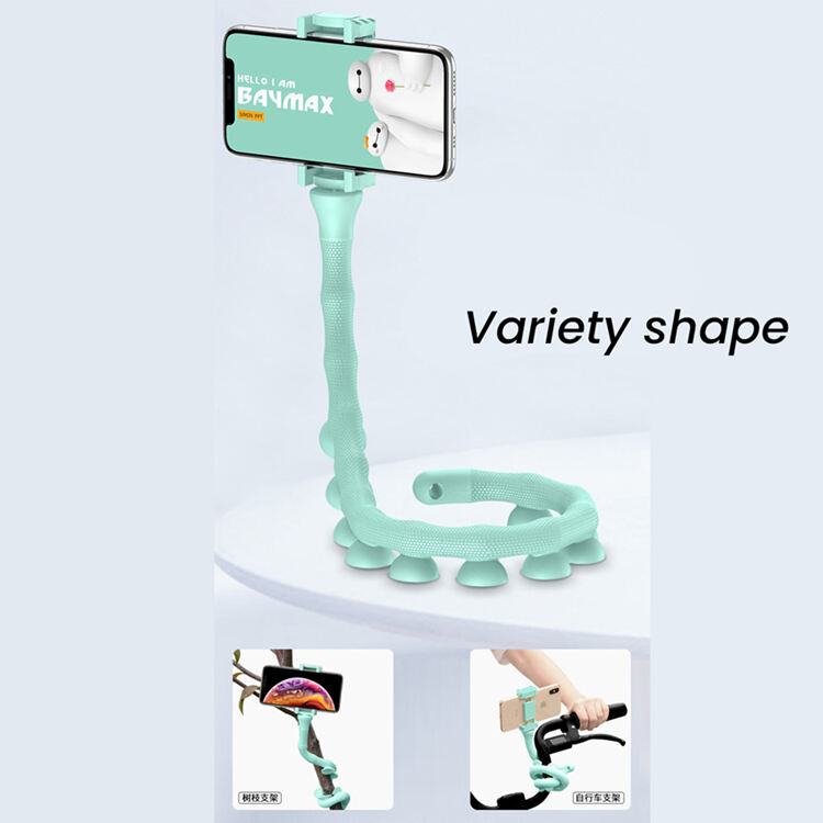 Laudtec Suction Cup Support Wall 360 Rotating Desktop Mobile Phone Holder Cute Caterpillar Lazy Bracket Phone Bracket supplier