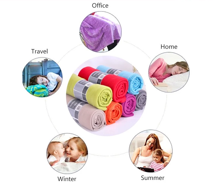 Aoyatex cheap custom wholesale solid color super soft polyester polar fleece blanket in roll supplier