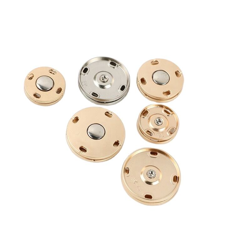 Custom zinc alloy invisible metal sew snap fastener button