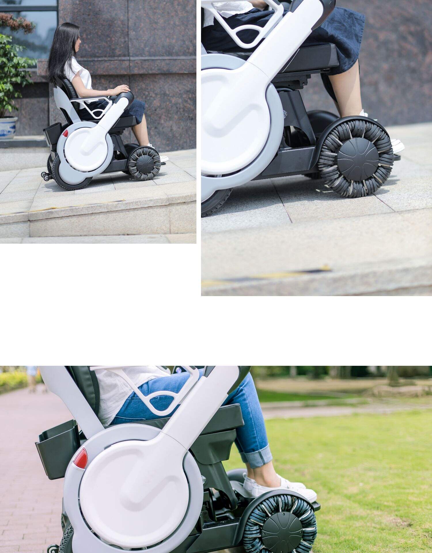 350W*2 Motor Light Foldable Electric Wheelchair aid scooter/mobility universal front wheel all terrain power wheelchair -BZ-IF supplier