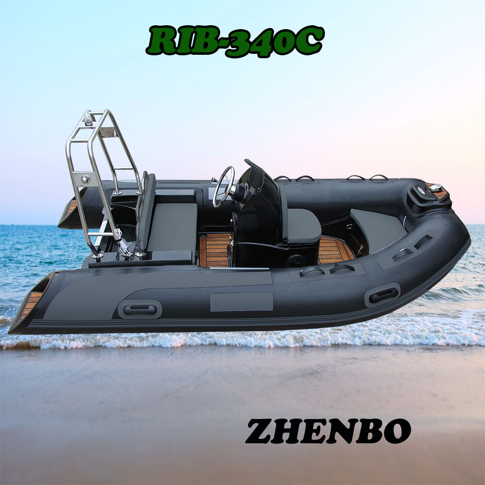 Zhenbo 340 Rib Luxury Boats 2 Persons Speed Foldable Rib Boat With Orca Hypalon Tubes Rib-340C supplier