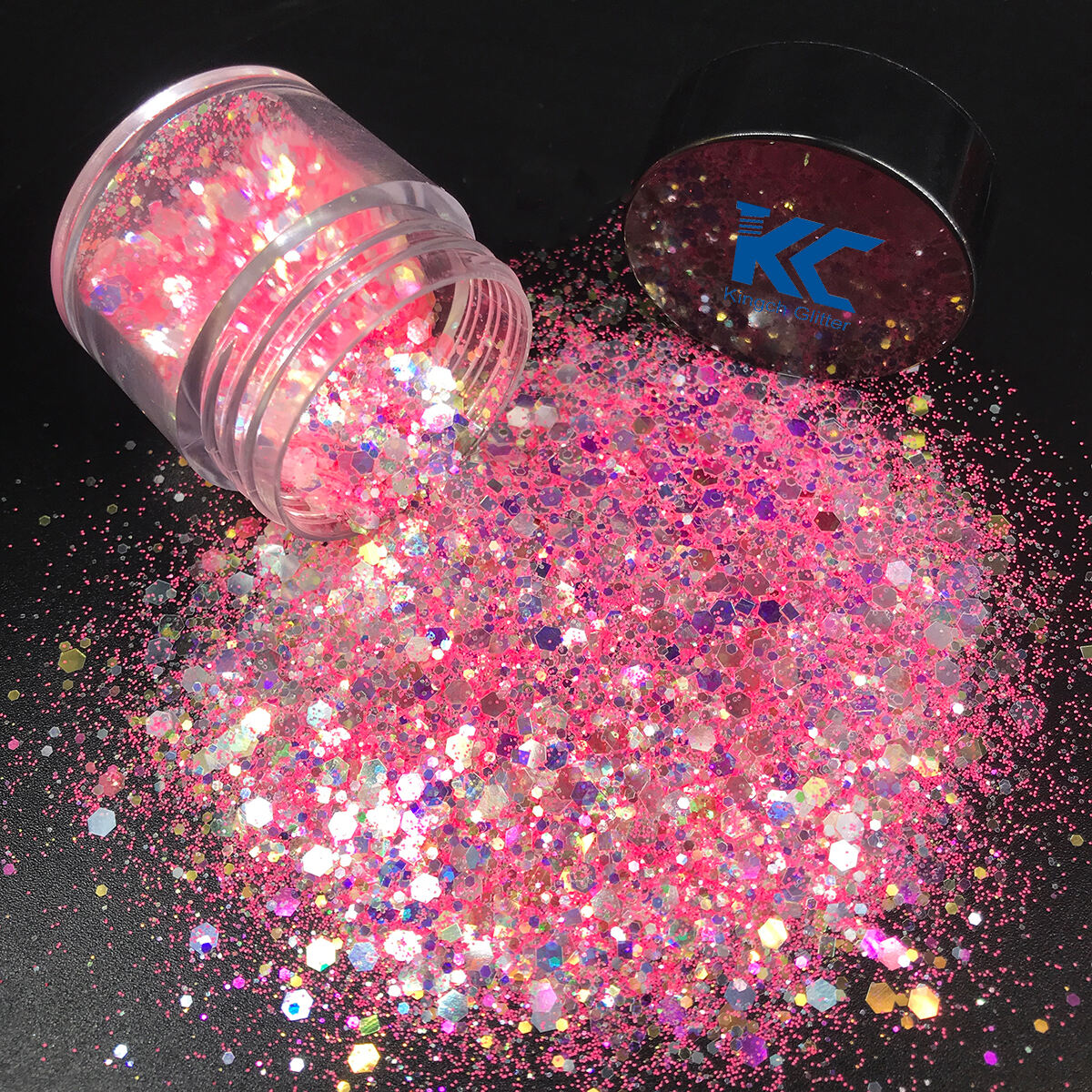 Customized new Glitter Heart shape Valentine's Love chunky glitter for Decorations Accessories