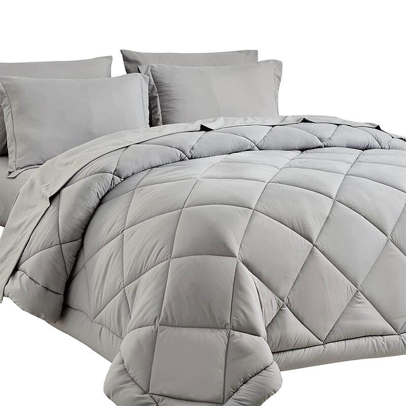 Buyer designer home use 3-piece luxury comforter quilted bedding set manufacture