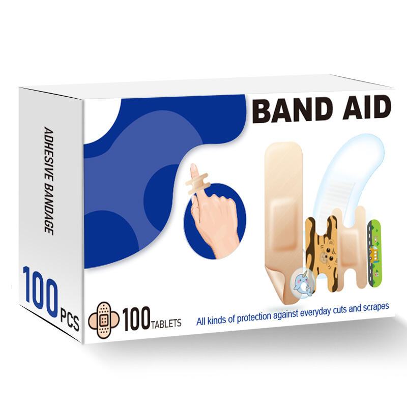 Дъвка за лейкопласт Band Aid в кутията Безплатни мостри се предлагат от доставчика на лейкопласт в Китай