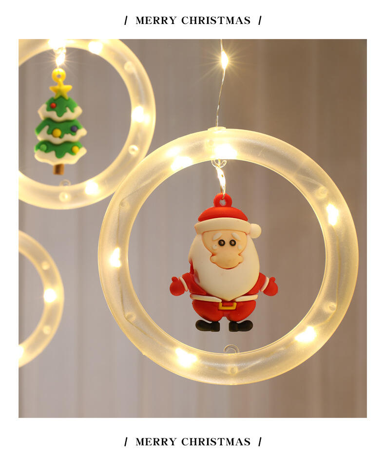 Hot-selling Acrylic Christmas Ornament , stars LED lights, wishing ball icicle string Christmas lights supplier