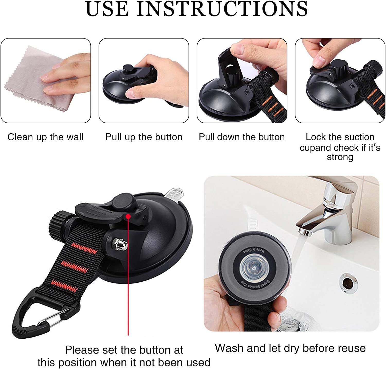 Multipurpose Suction Cup Hooks details