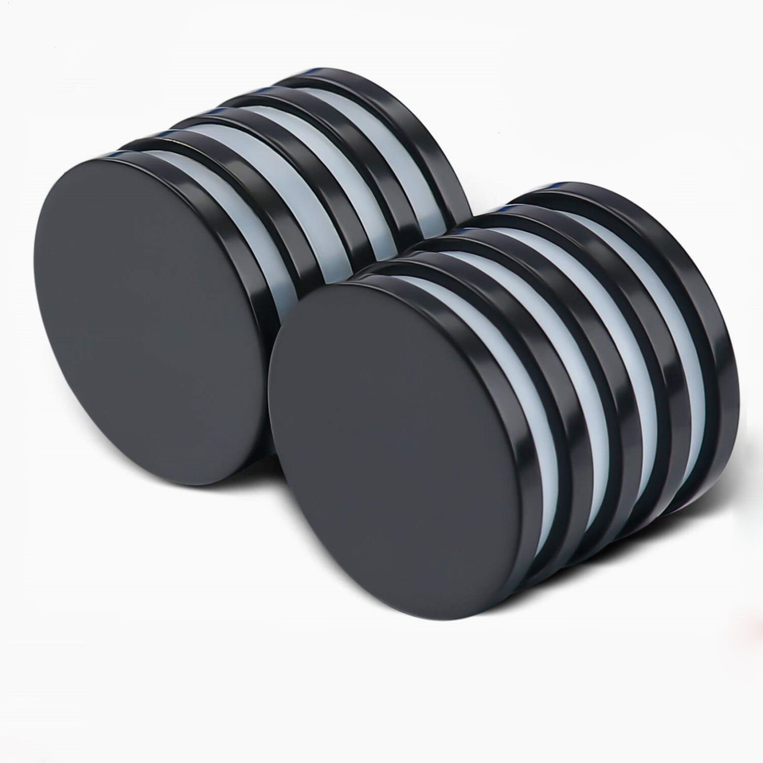 Waterproof Black Rubber Coated N52 Neodymium Magnets supplier