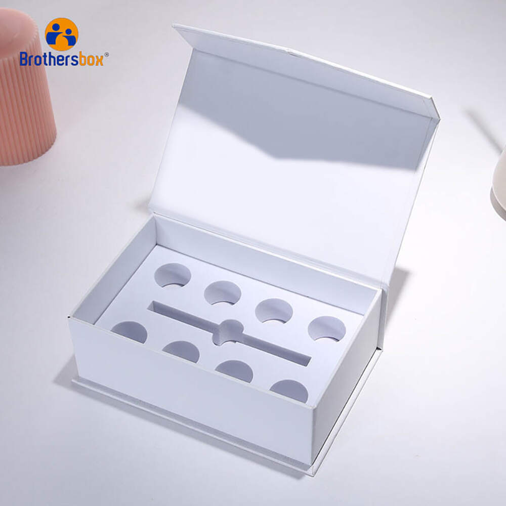 Custom Perfume Box Packaging with Multiple Holes Insert supplier