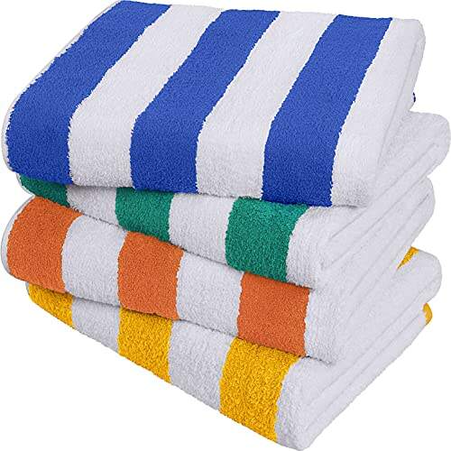 Utopia Cabana Stripe Beach Towel 100%  Cotton  Towels, Soft and Quick Dry Swim Towels Variety Pack details