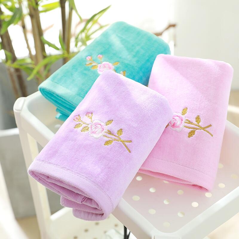 Factory price made absorbent drying towel soft jacquard organic cotton towels with logo supplier