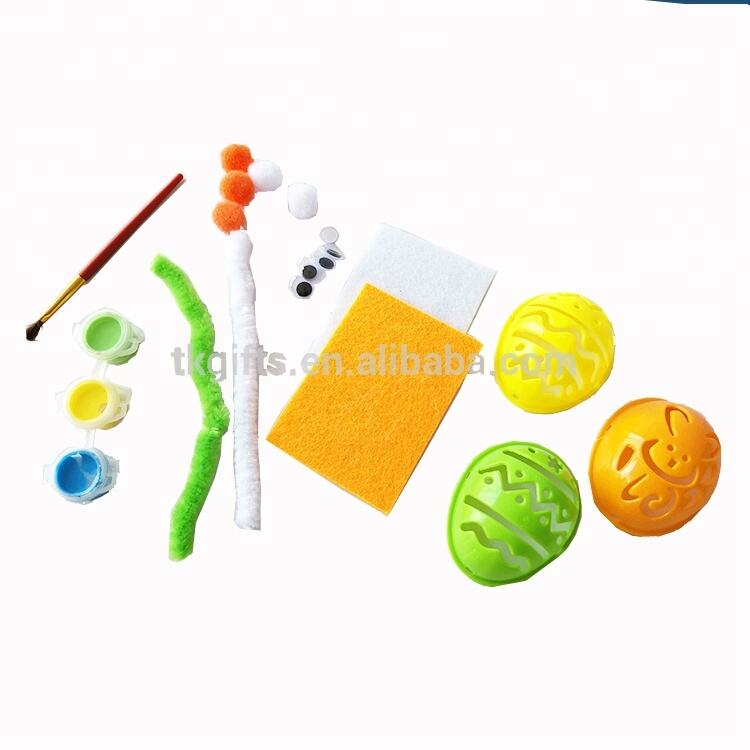 2024 new Easter children's baby toys plastic Easter egg painting DIY game set promotion gift manufacture