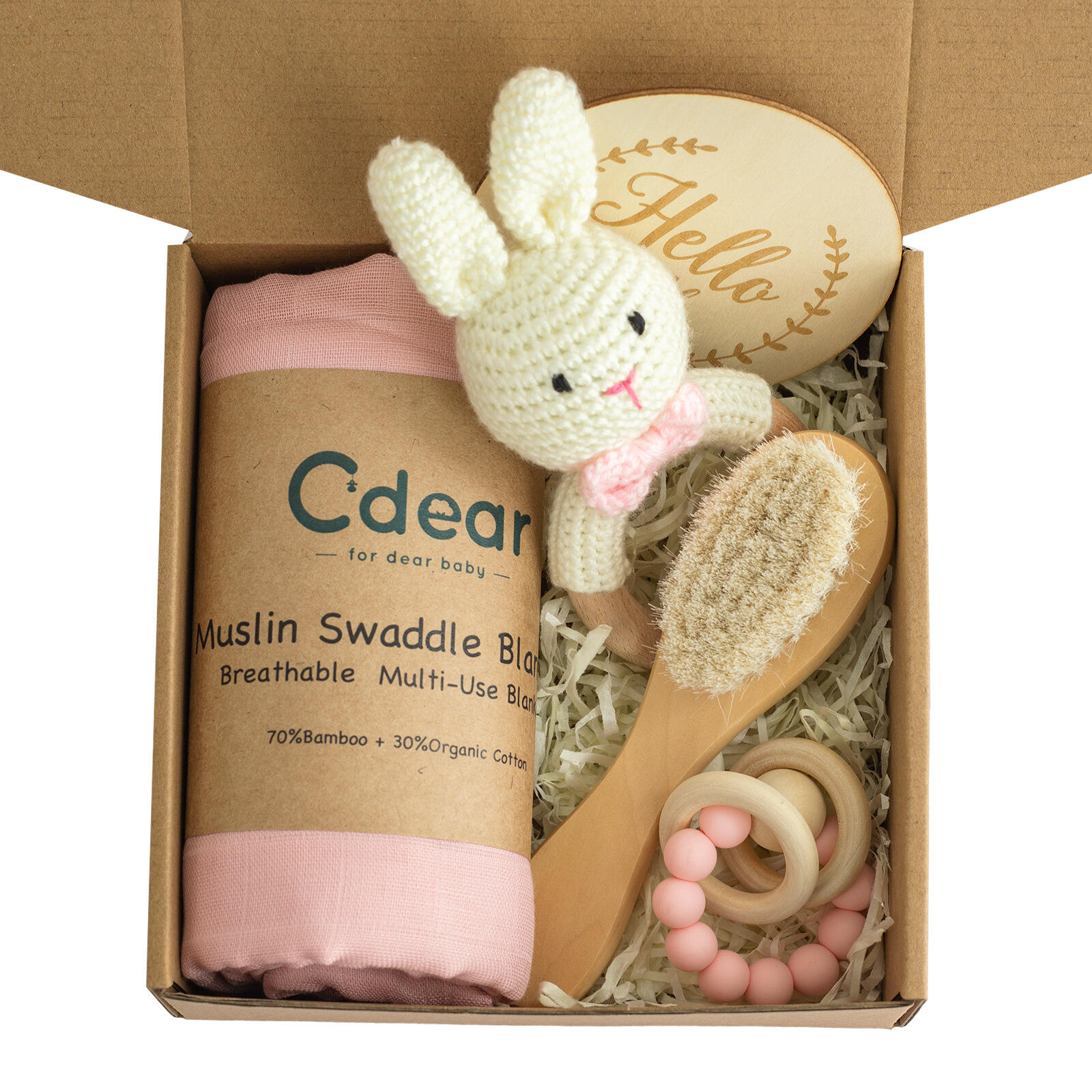 Baby Gift Set for Newborn New Gifts Set Baby Essentials Bath Set with Blanket Rattle supplier