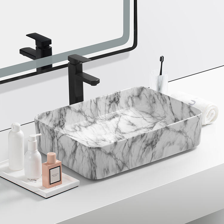 modern made in China marble top basin manufacture