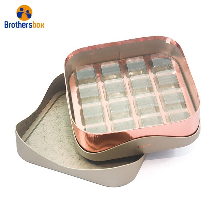 Luxury Golden Gift Box With Lid / Foil Stamping Custom Lid Box Wholesale supplier