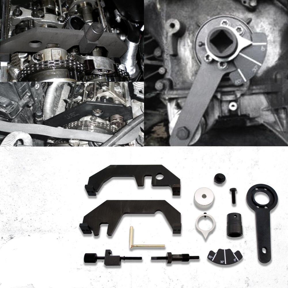 Motor Kamaksel Låseverktøy 12 stk Bil Gargue Timing Tool For BMW 730i 745i 545i 645i 750i N62TU N62 N73 Produksjon av motorer