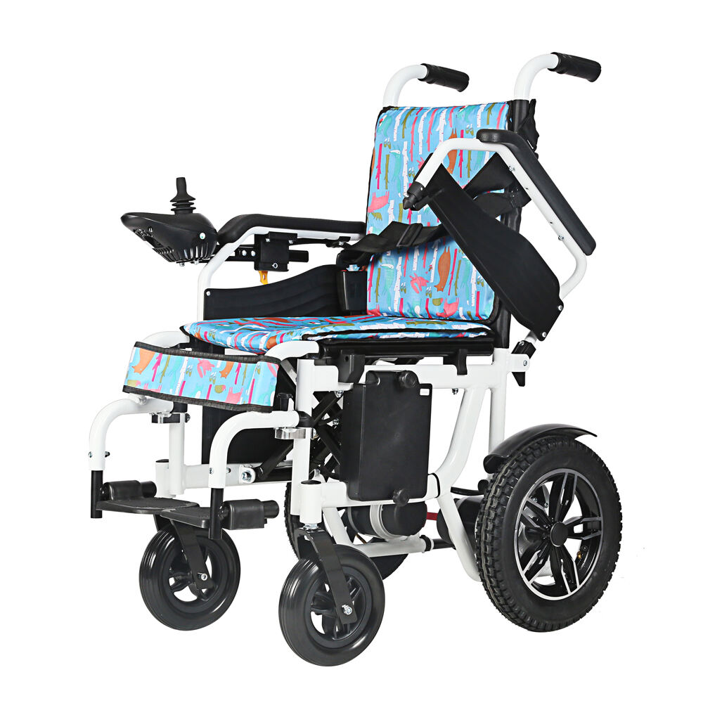 KSM-503C Custom Children's Folding Electric Wheelchairs Manufacturer Direct Supply Child Portable Power Wheelchair