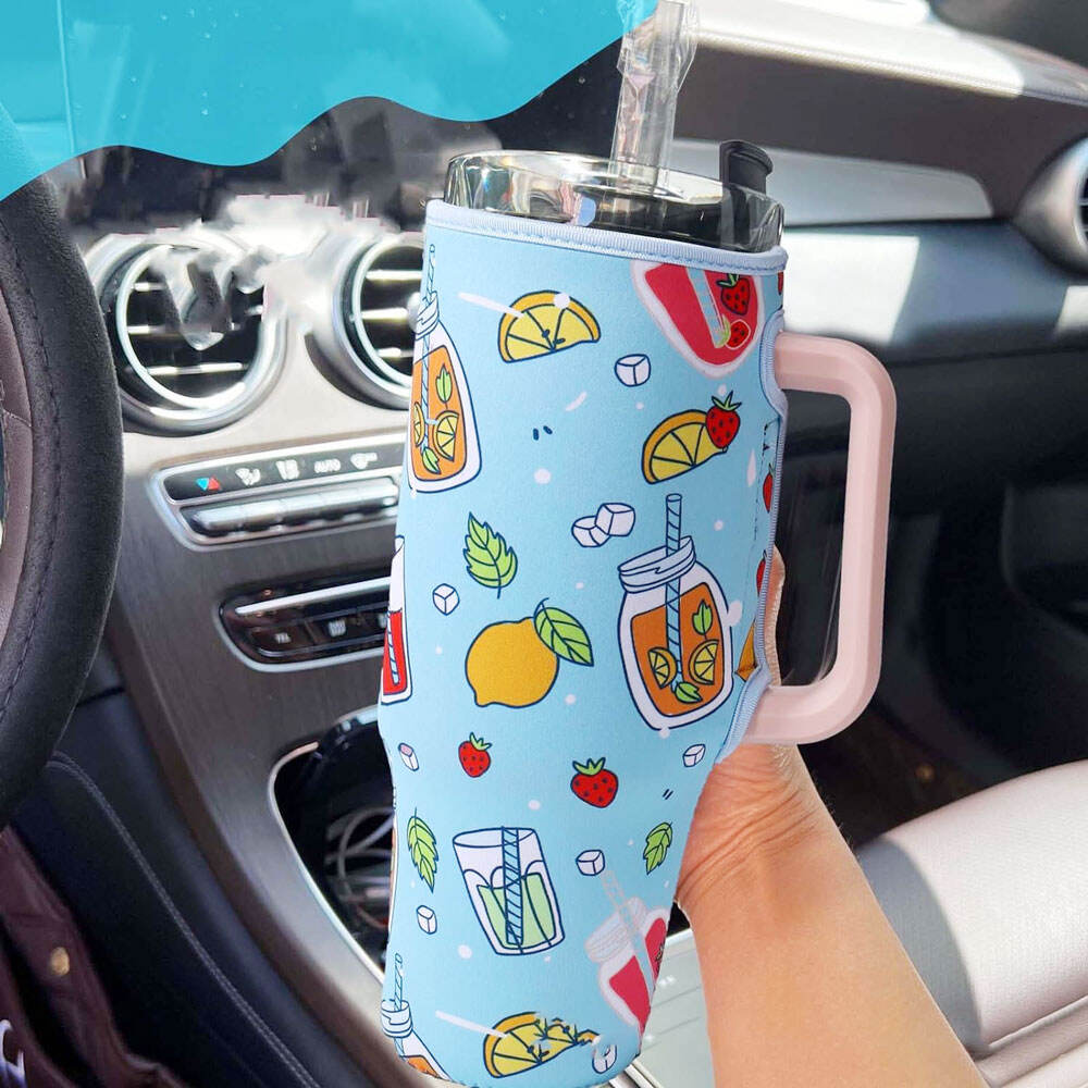 Manufacturer Adjustable Strap Travel Sleeve Pouch Bag For Stanley Cup 40Oz With Handle Tumbler Water Bottle Thermal Case Phone supplier