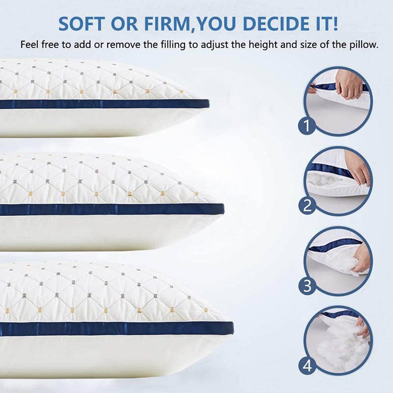 Wholesale Breathable Gel-Fiber Down Alternative high quality pillow for Side Sleeper supplier