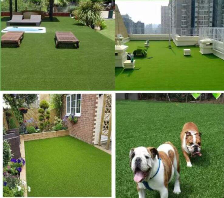 Popular green grass mat durable material landscape synthetic carpet grass artificial grass factory