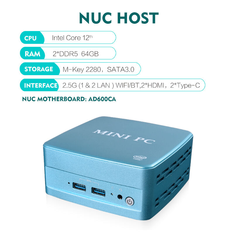 7.Intel 12th Gen Alder Lake-U/-P Core i3 i5 i7 Ultra Portable NUC Mini PC DDR5 Desktop Mini Host 4K HDMI DP Internet Office Gaming supplier