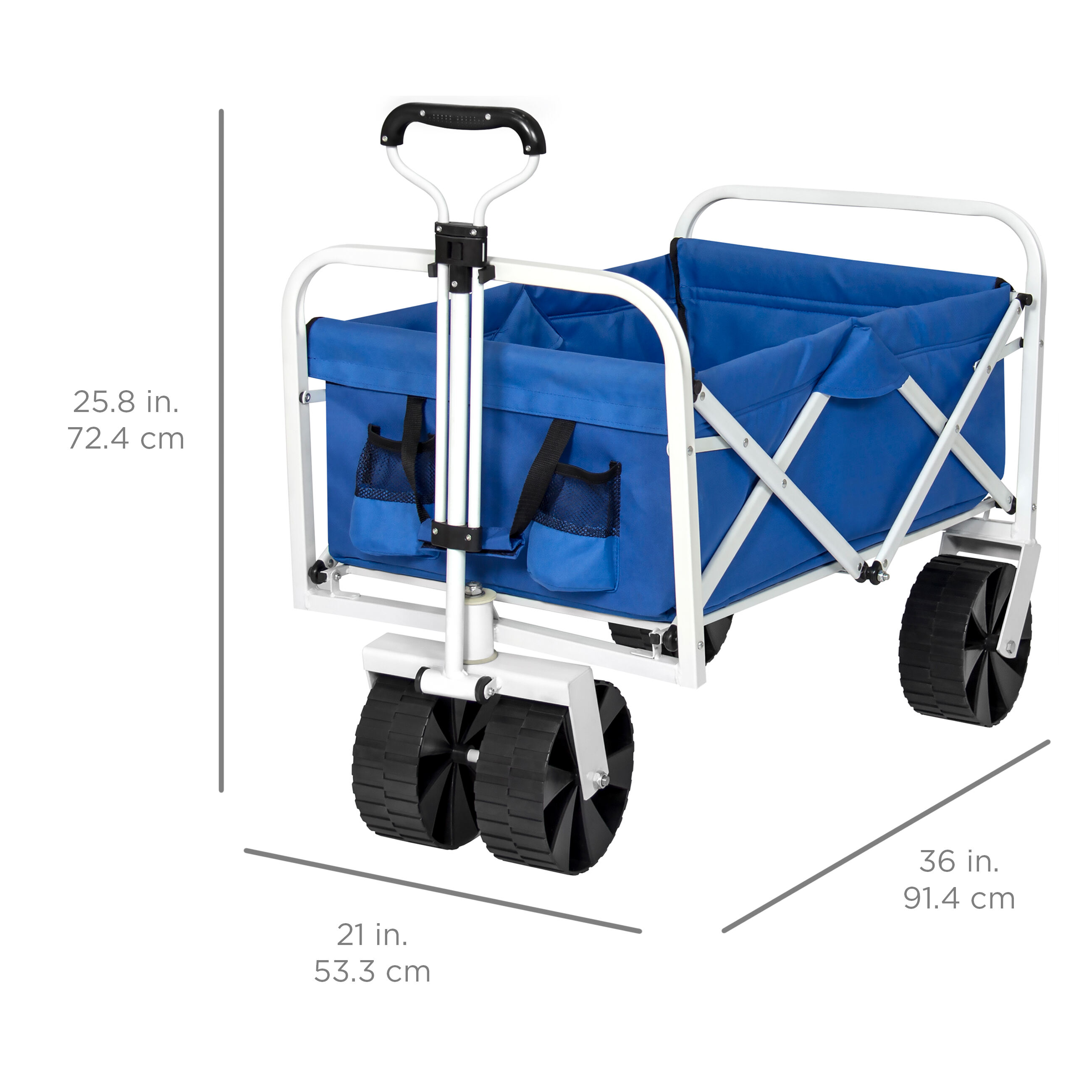 GT1806 Collapsible Folding Wagon, Beach Wagon Cart, with Big Wheels for Camping Garden Sports supplier