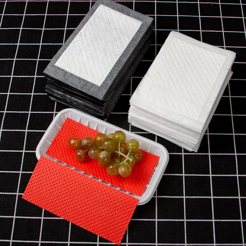 160*70,mm Fruit Disposable Food Grade Water Absorbent Pads for Fruit and Vegetable manufacture