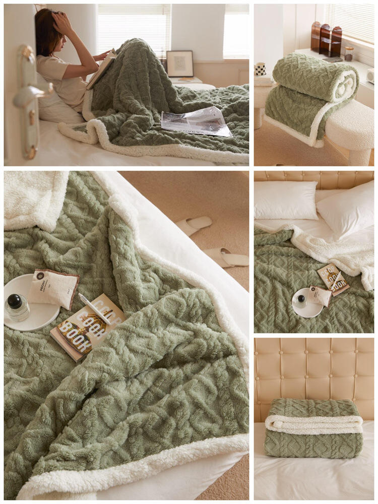 Aoyatex Sherpa Blanket Polyester Super Soft Cozy Shu Blanket Warm Flannel Soft Fleece Blanket for Sleeping supplier