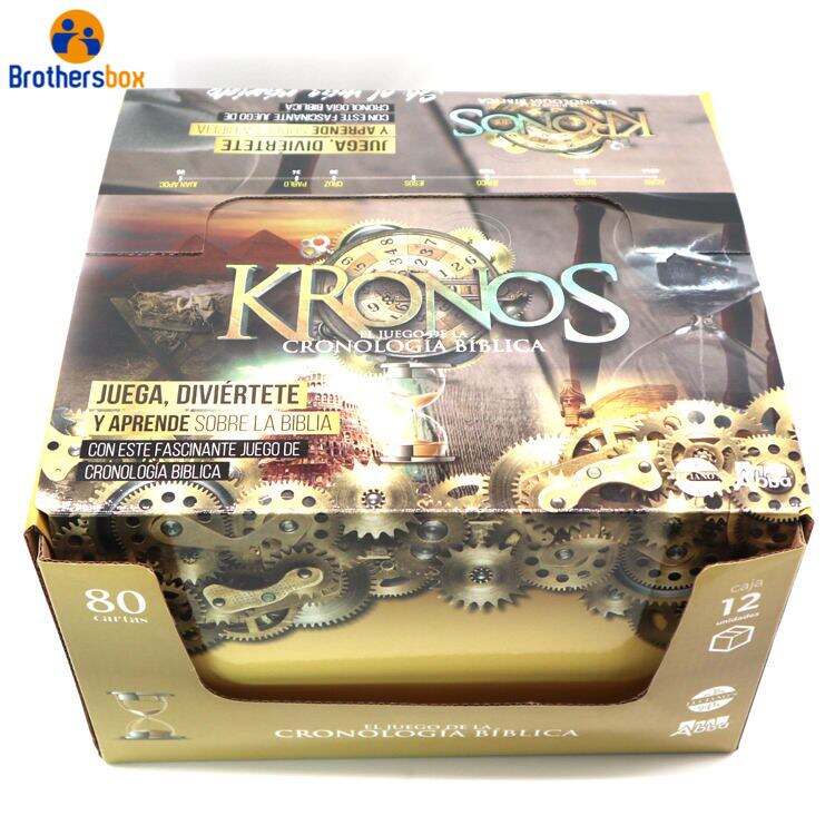 Custom Foldable Cardboard Display Box / KRONOS Corrugated Display Stand factory