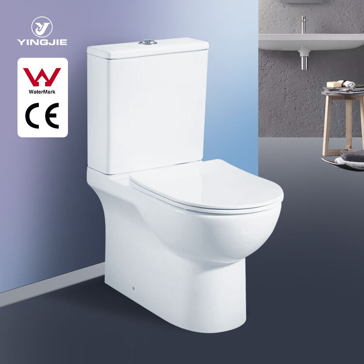 watermark Certificate Bathroom closestool hotel UF Seat commode Ceramic Two Piece Toilet manufacture