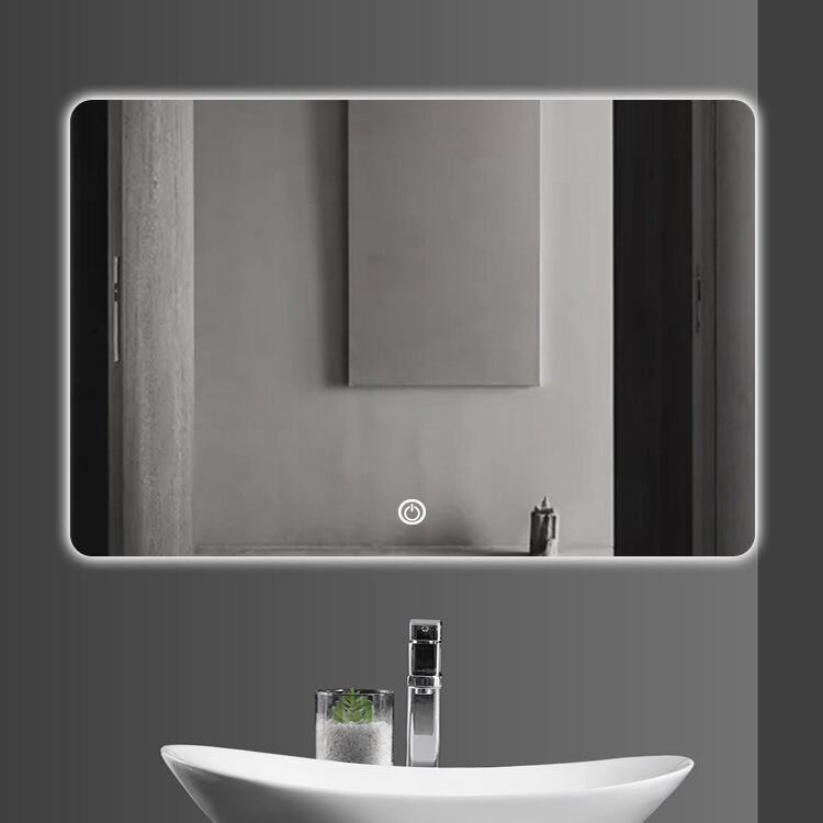 ETL CE SAA Bathroom LED Touch Screen Mirror light Multi-fuction Defog Illuminated Dimming Vanity Smart Mirror details