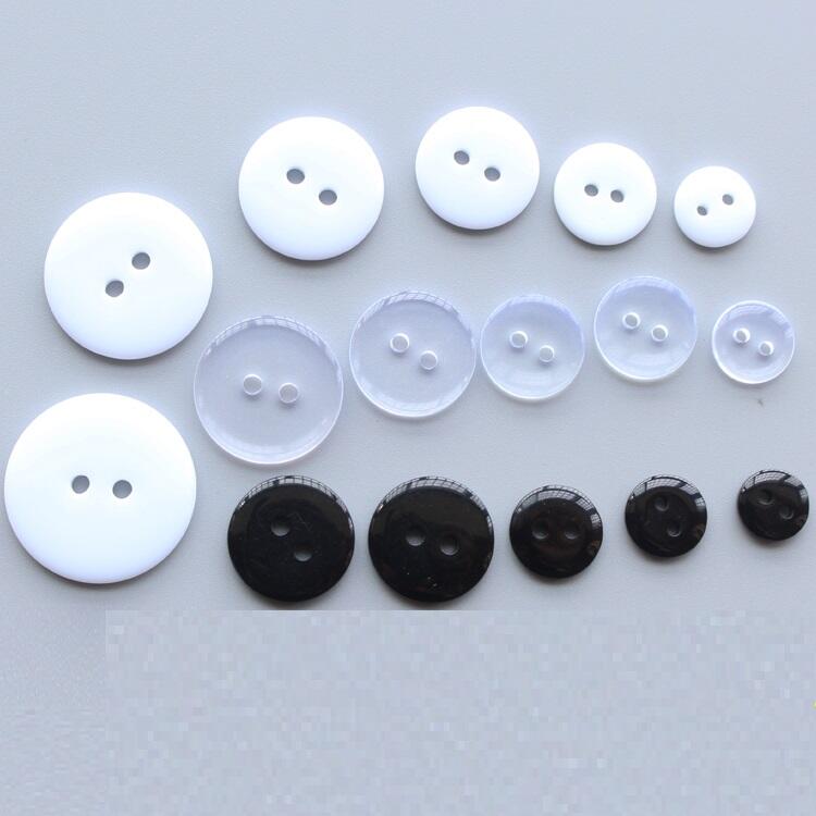 Hot sale fashion 2 holes resin shirt button for clothes