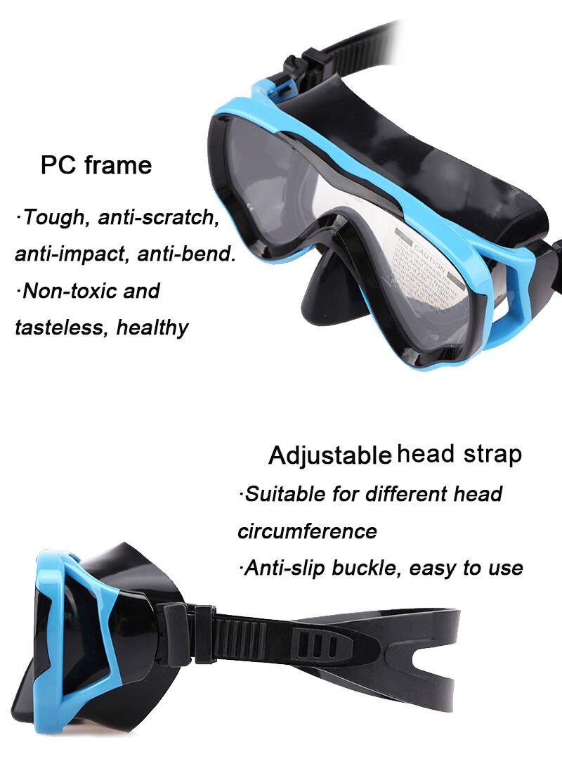 ALoma Professional Snorkeling Gear Ultra Clear Lens with Wide View diving Goggles Diving Mask for Junior supplier