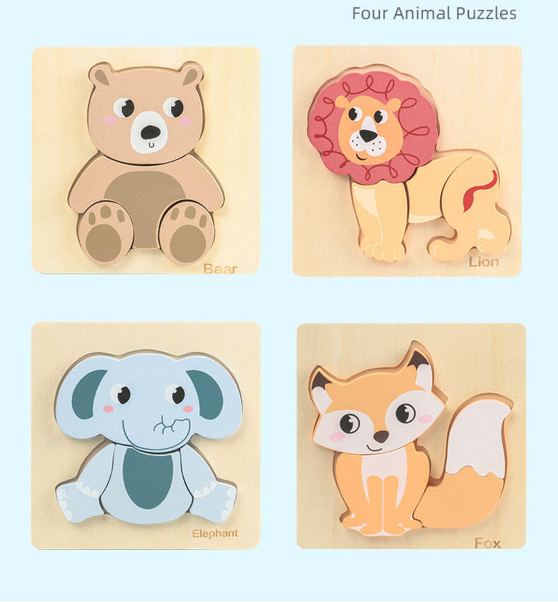 Puzzle 3D en bois personnalisé pour enfants, jouets pour enfants, véhicule Animal de dessin animé, Puzzle en bois pour tout-petits, fournisseur de jouets pour enfants