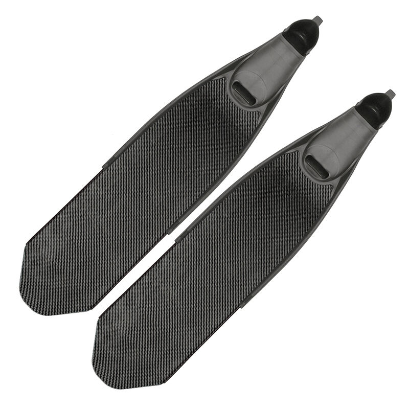 Adult comfortable black Carbon Fiber Ultra long snorkeling freediving Fins foot pocket long blade Diving fins manufacture