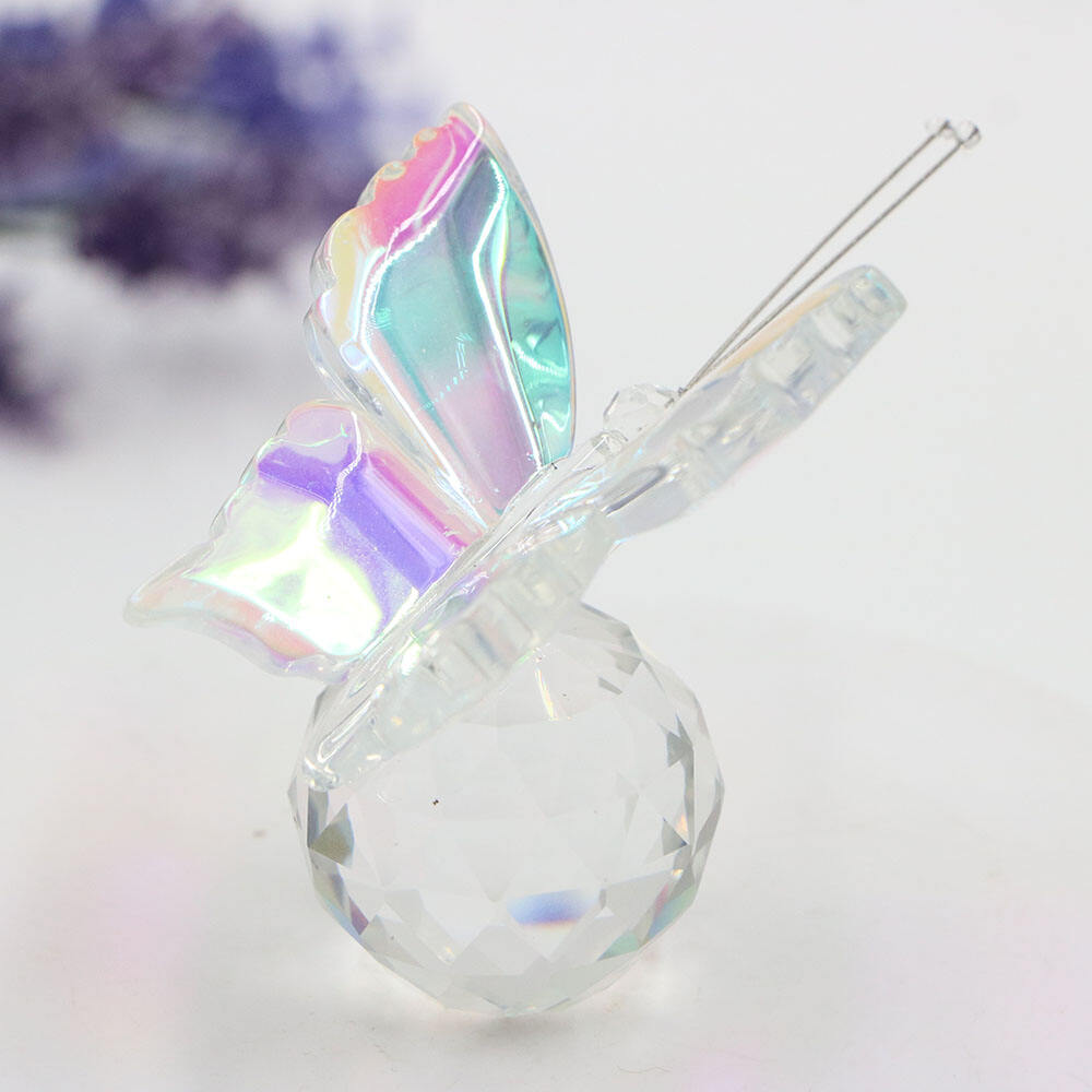 Factory Direct Sell  Murano Lampwork Handmade  Glass Crystal Butterfly Home Decoration Collection Arts Crafts supplier