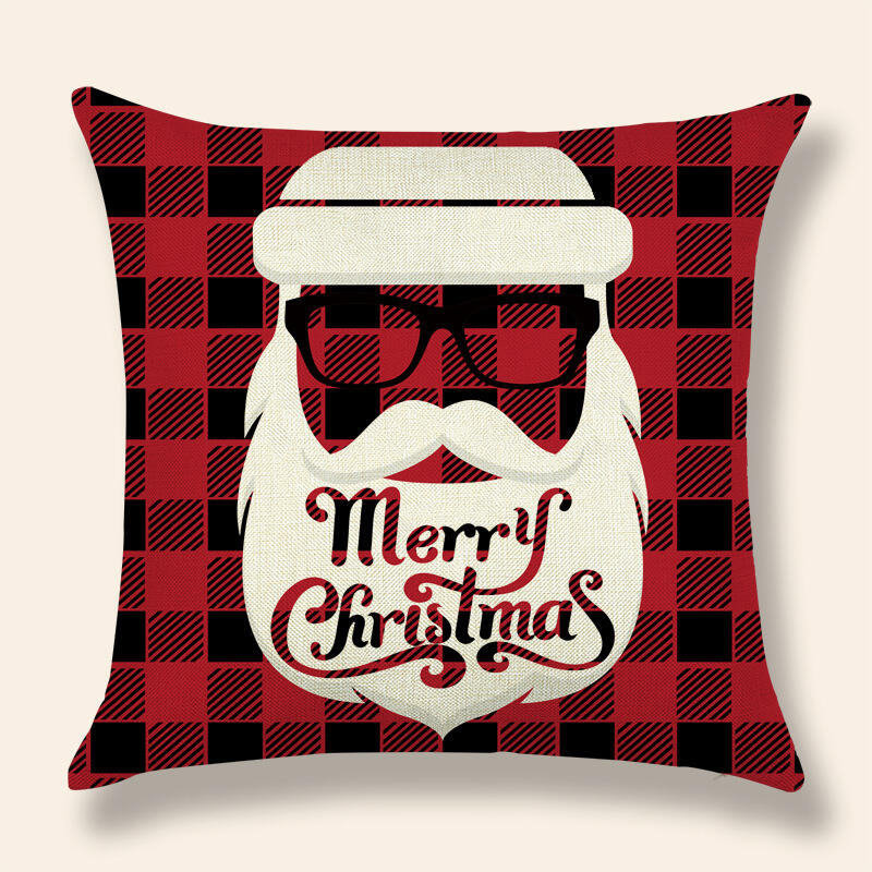 Christmas cushion cover 45*45 Pillowcase sofa Cotton Linen covers Home Decor Pillow cases manufacture