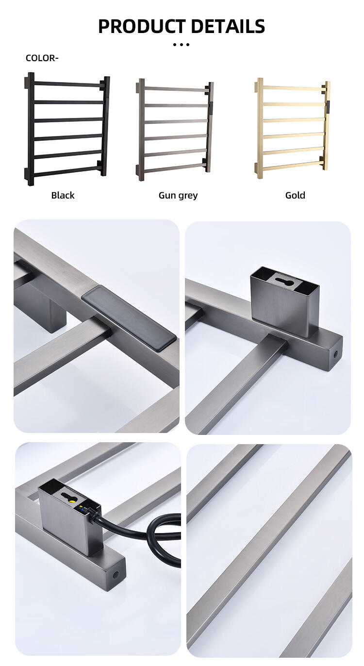 Radiator stainless steel heated towel rack vertical heated towel rail for bathroom supplier