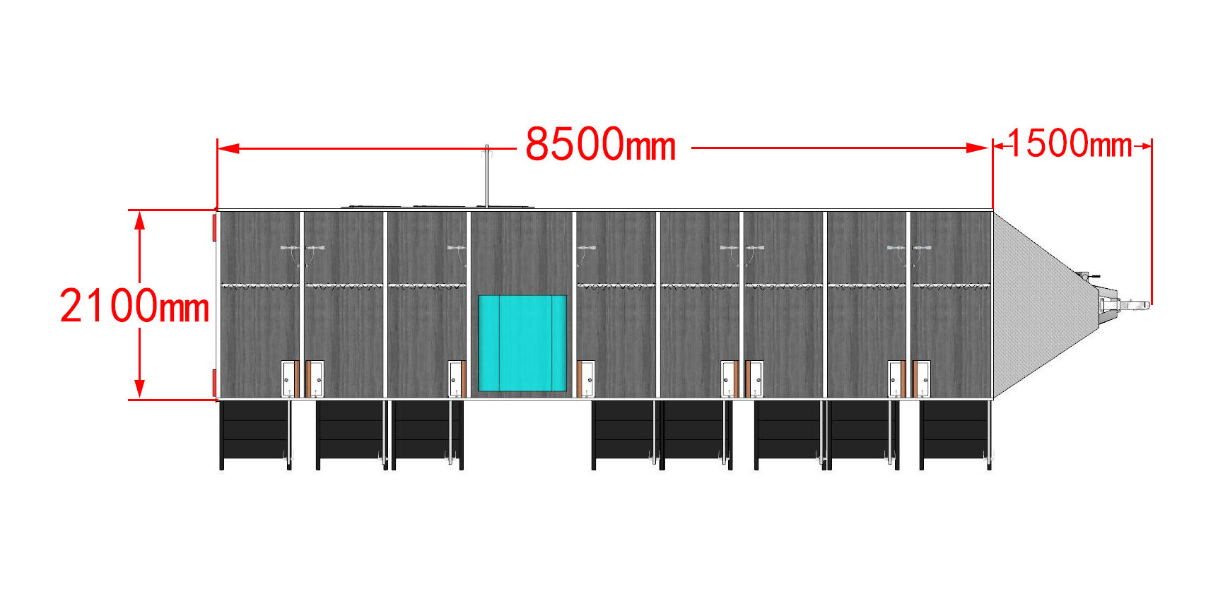 China Portable Shower Cabin Outdoor shower room with trailer supplier