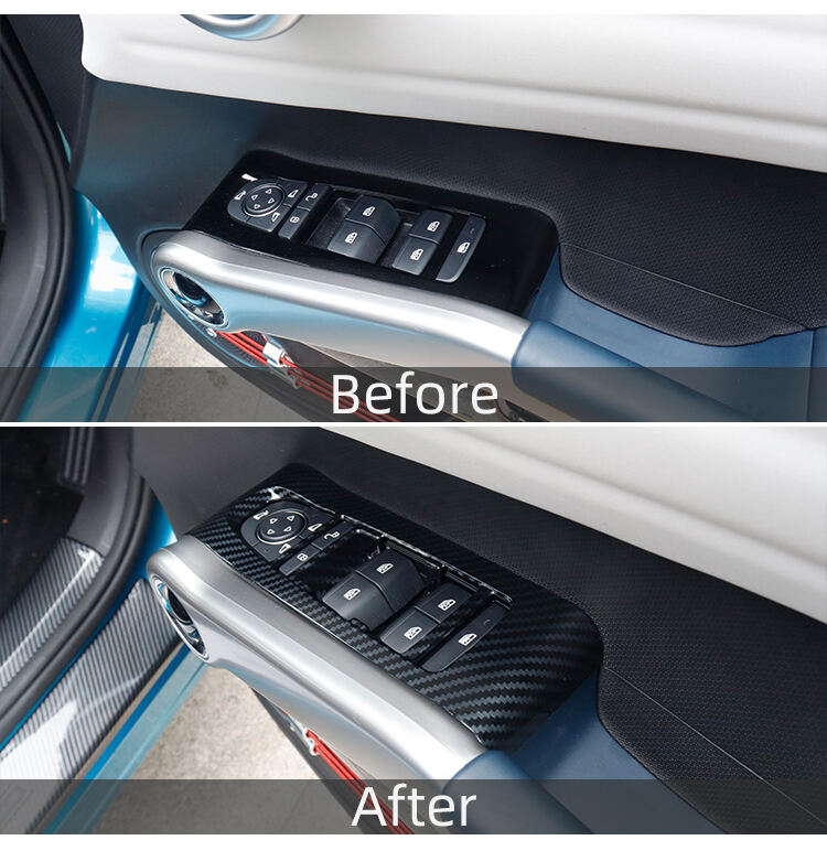 Car Interior Decoration Accessories RHD Window Glasses Lift Button Panel Armrest Window Rises Cover For BYD Yuan Plus ATTO 3 details