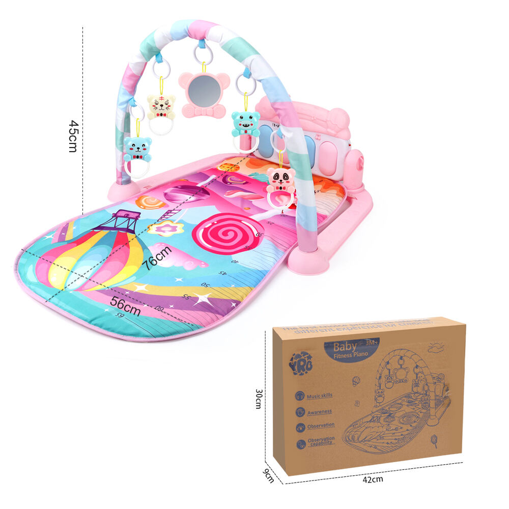 High Quality Early Development Musical Activity Baby's Piano Gym Mat supplier