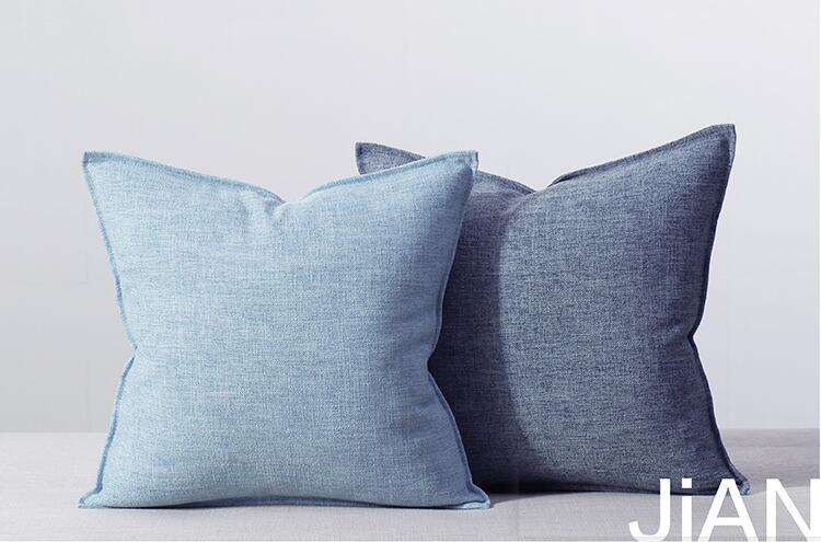 North Europe pure color holds pillow for leaning on cushion bed square Modern and contracted style supplier