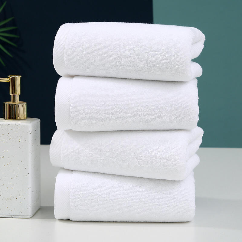 100% cotton 5-star luxury popular modern white hotel bath towel set towels