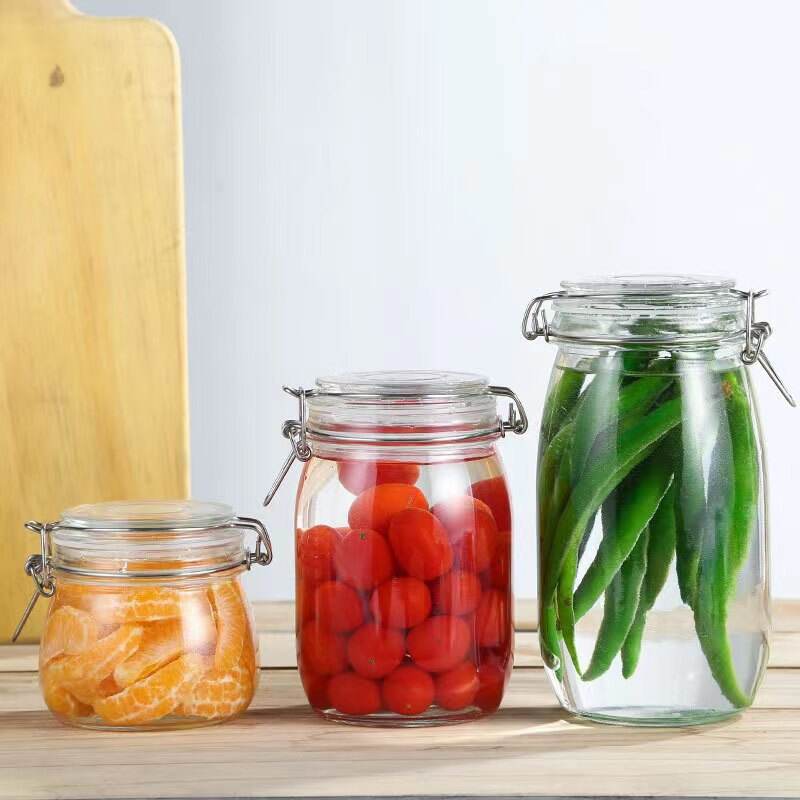 Clasp Storage Jar