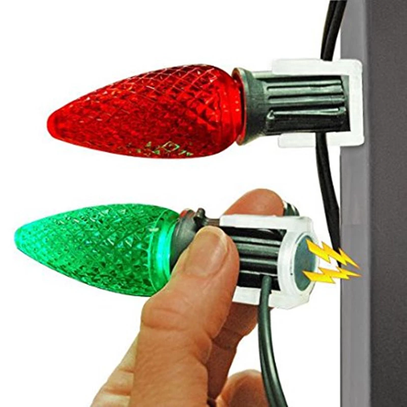 LED Smooth Colored C9 Christmas Light Bulbs for E17 Sockets factory