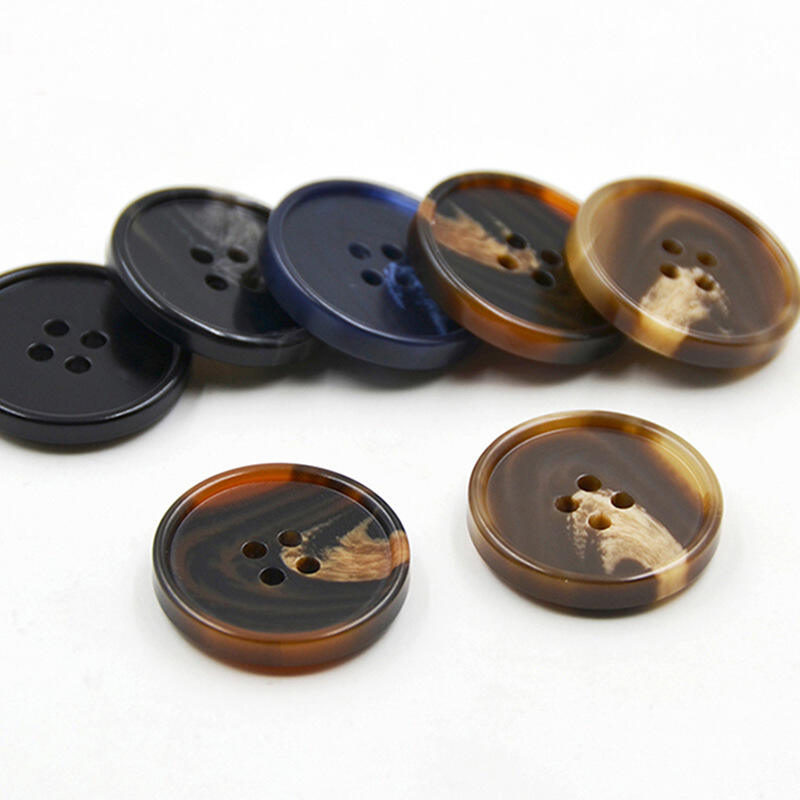 High quality custom 4 holes polyester resin button for shirt