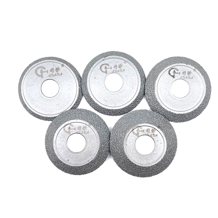 GuHua Best Selling Power Tool Accessories Hardware Tool Stone Vacuum Brazed Diamond Grinding Wheel Profile Wheel manufacture