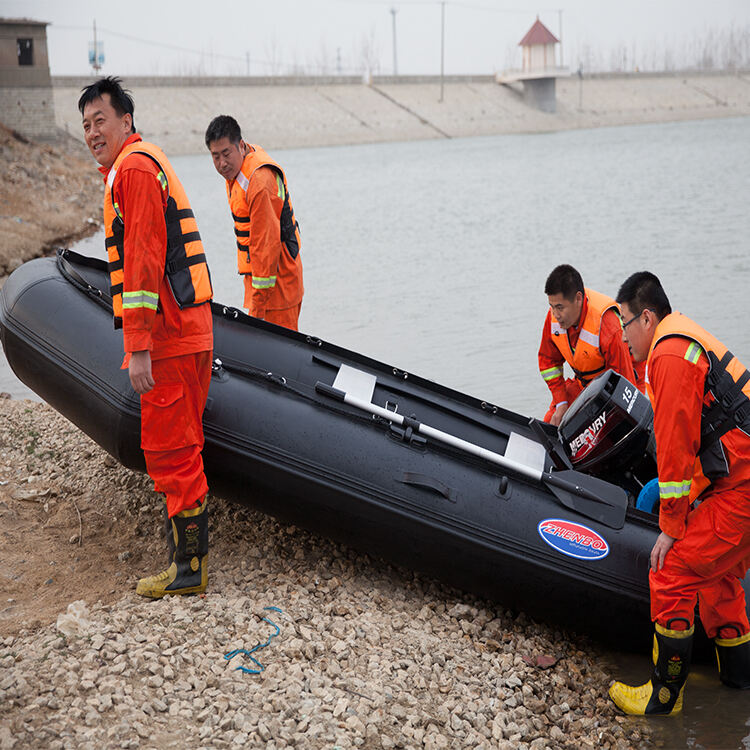 High Speed 360cm Folding PVC Inflatable Boat Rescue Boat Rubber Rowing Boats with aluminium floor for sale manufacture