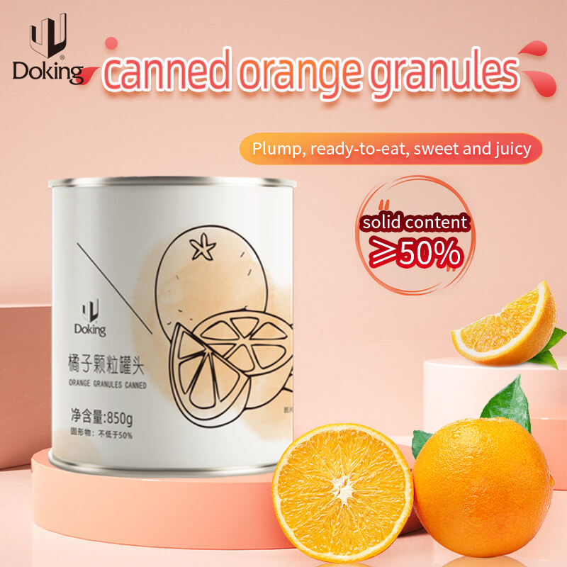 Canned orange granules