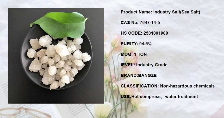 CAS 7647-14-5 1-5mm 94.5% High Of Purity Industrial Salt Raw Sea Salt Sodium Chloride supplier