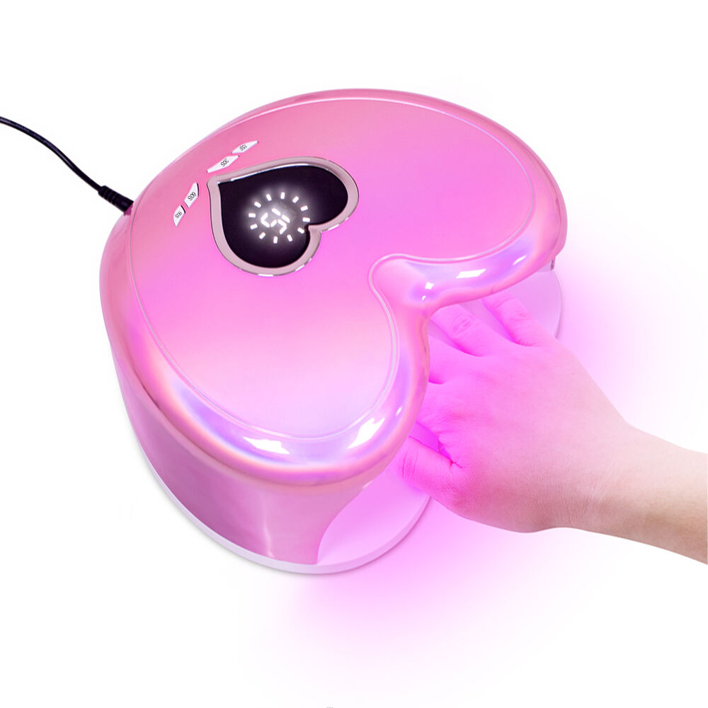 SN476 Portable 96W UV Nail Lamp Gel Nail Polish Dryer Light Professional Heart Shape UV Light for Manicure